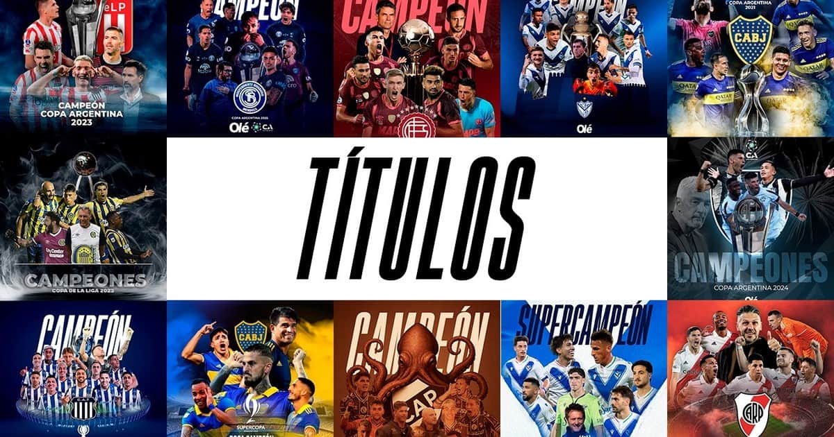 Con Central y Estudiantes en busca de una nueva estrella, así está la tabla histórica de títulos del fútbol argentino
