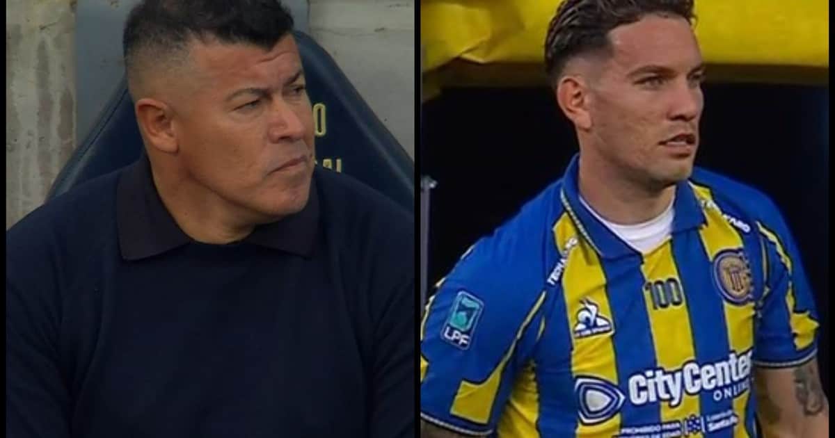 Les bajaron el pulgar: silbidos e insultos de los hinchas de Central para Almirón y Copetti