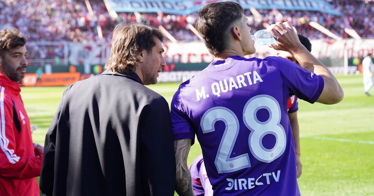 El paternal apoyo de Ponzio para Martínez Quarta tras su debut como DT de River