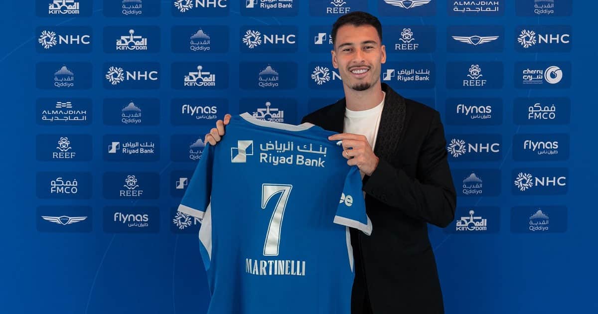 Traspaso top: Gabriel Martinelli se fue del Arsenal al Al Hilal en una venta récord