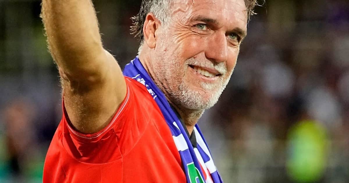 Volvió Batigol: Batistuta la rompió en un partido con leyendas por los 100 años de la Fiorentina