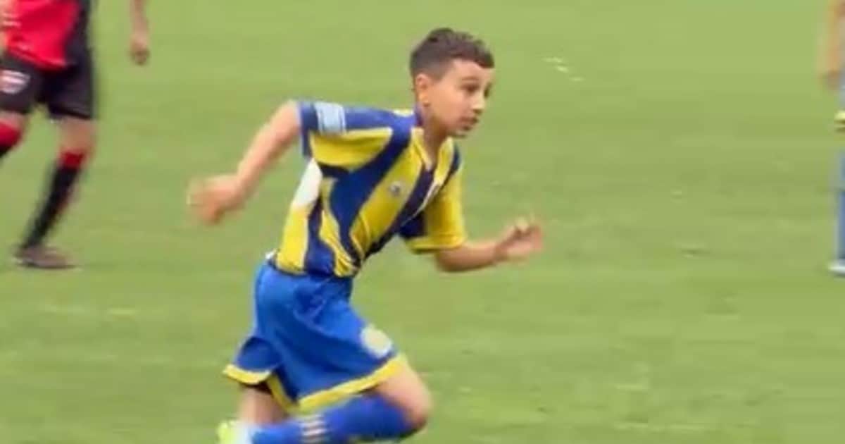 Video: el hijo de Marco Ruben sumó minutos en el clásico rosarino de Infantiles