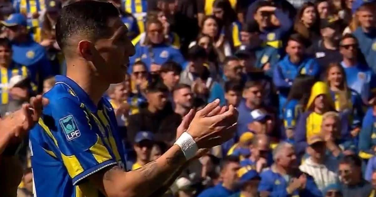 La reacción de los hinchas de Central en el homenaje a Lionel Messi