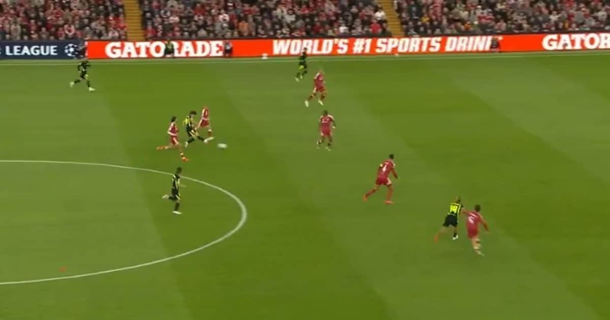Video: la gran asistencia de Julián Alvarez en Liverpool vs Atlético Madrid, por la Champions