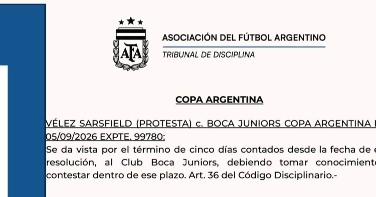 Oficial: el Tribunal de Disciplina notificó a Boca del reclamo de Vélez por los seis extranjeros y ahora debe argumentar