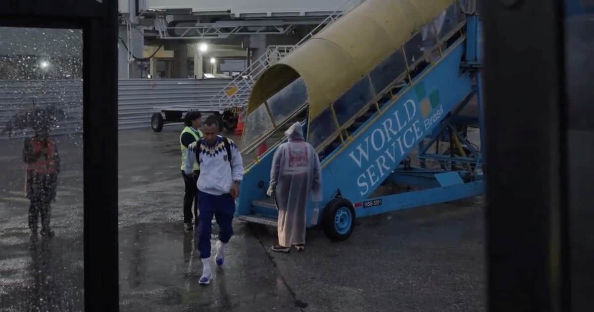 El video de Boca en su llegada a San Pablo, furor en redes por la canción elegida