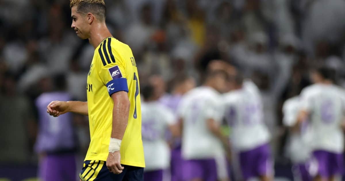 Video: la bronca de Cristiano en la goleada sufrida por Al Nassr por la Champions de Asia