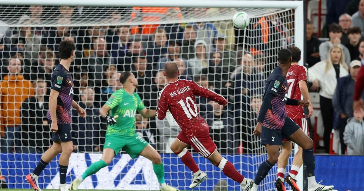 Video: el golazo de Mac Allister al Tottenham