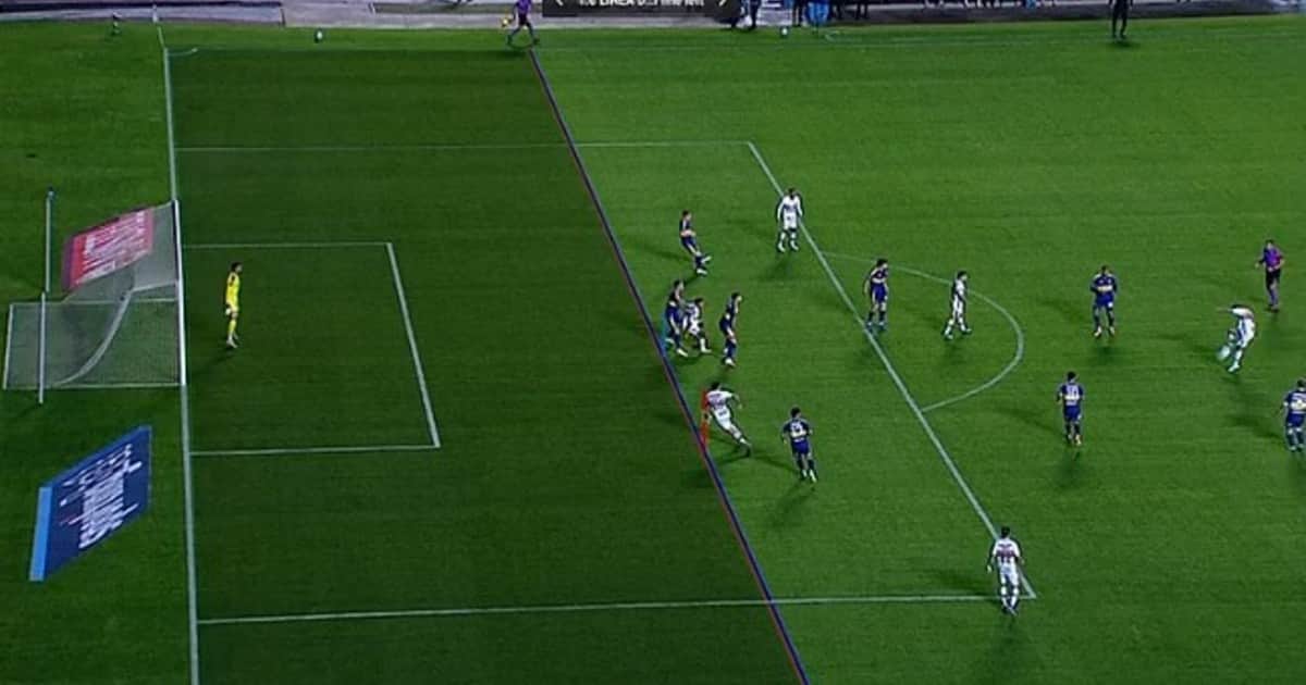 Zafó Boca: el milimétrico offside por el que le anularon un gol a San Pablo