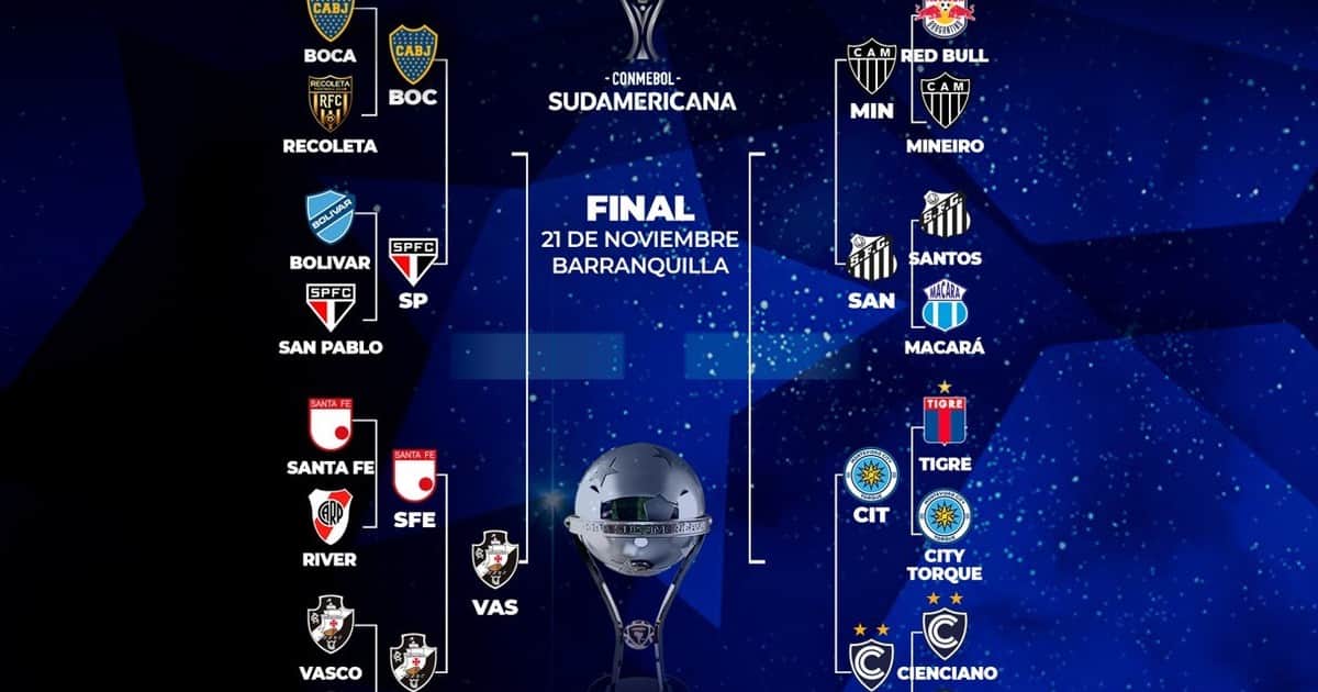 La llave de la Copa Sudamericana: Vasco da Gama primer semifinalista y espera por Boca o San Pablo
