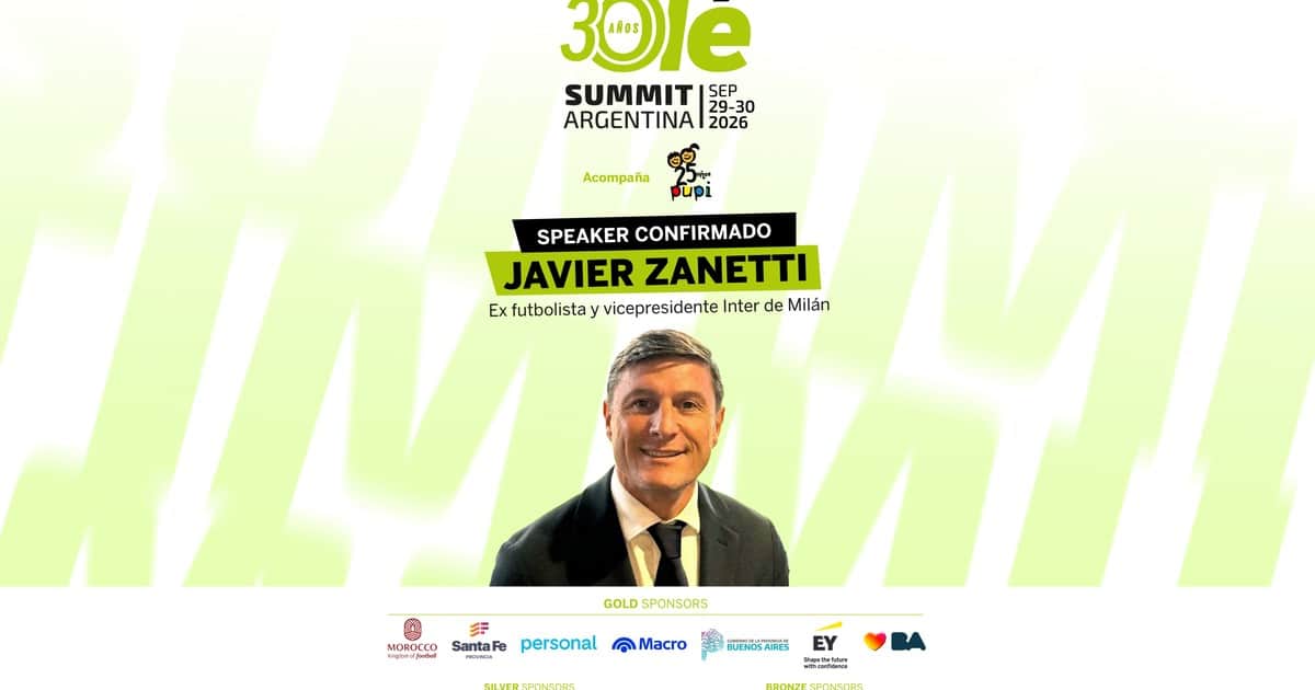 Javier Zanetti, un lujazo del Olé Summit 2026