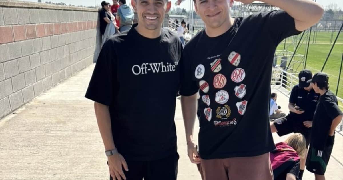 La sorpresiva visita de un campeón con River al Camp: a quién fue a ver
