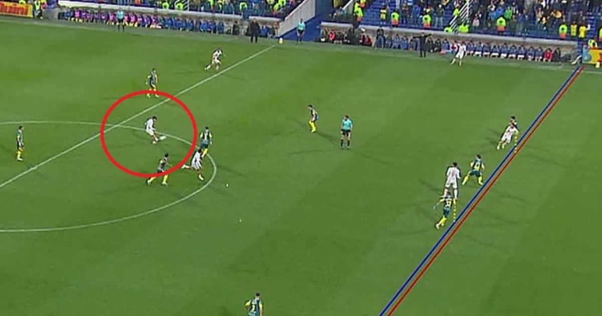 El trazado de líneas en el gol anulado a Argentinos ante Rosario Central: ¿un instante tarde?