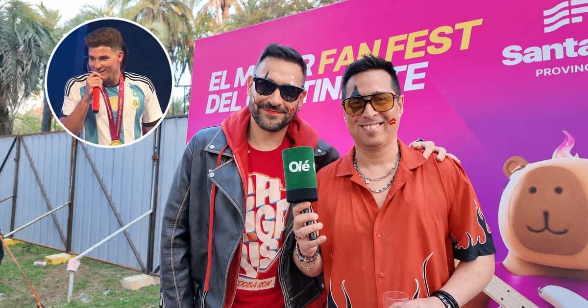 Los Caligaris y su amistad con Julián Álvarez: de cantar juntos en un escenario al partido que terminó 7-7