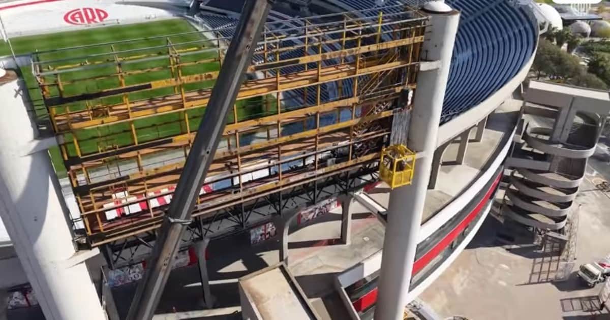 Video: al detalle, así avanza la obra del techado del Monumental