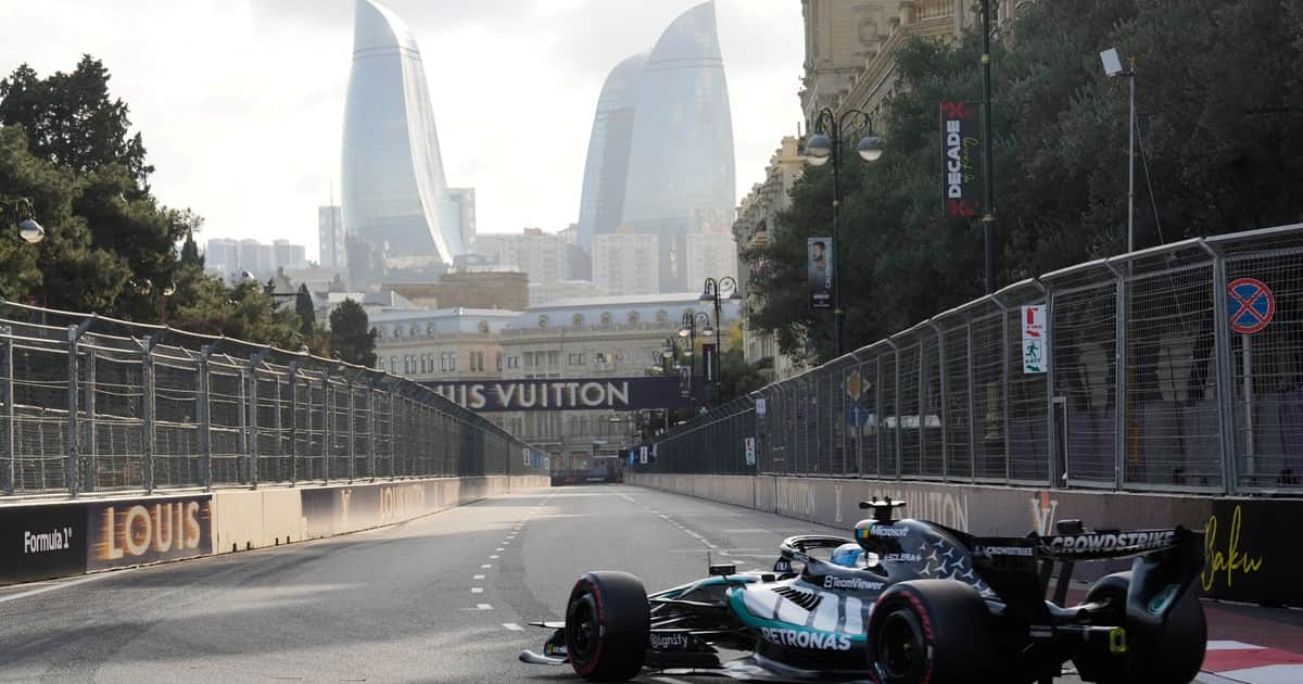 Así quedó la parrilla del GP de Azerbaiyán de la Fórmula 1