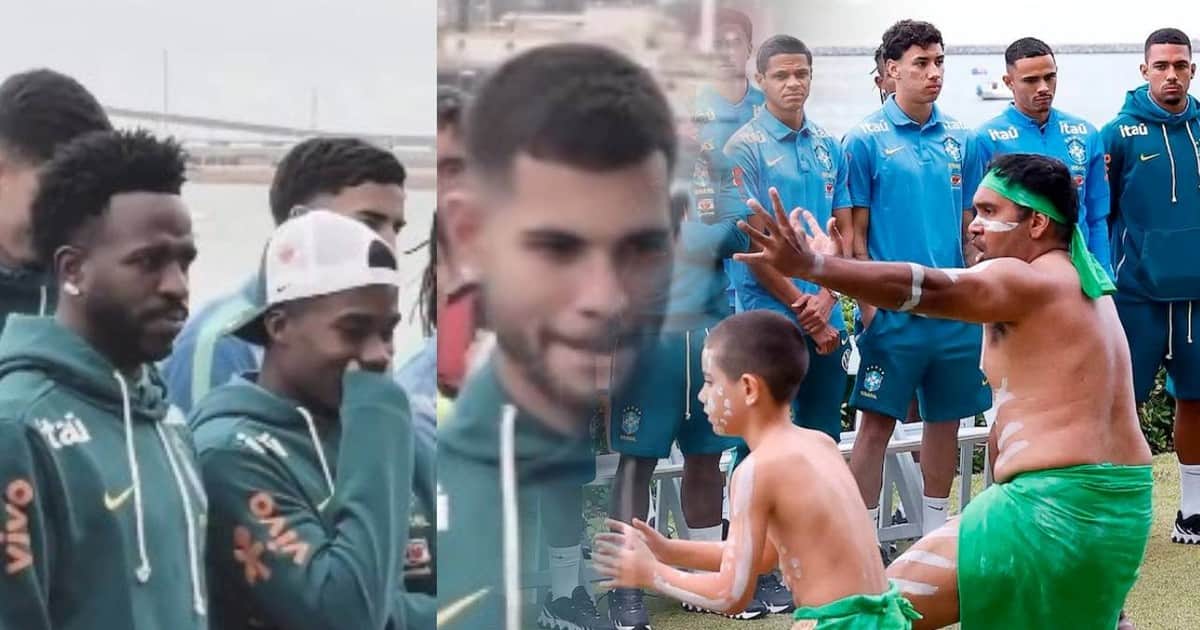La polémica reacción de los jugadores de Brasil ante un ritual aborigen en Australia
