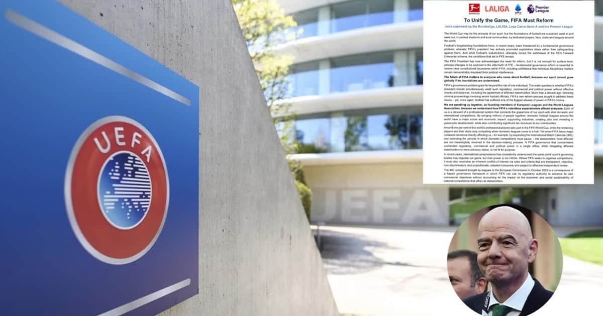 Las principales ligas de Europa y su fuerte reclamo a la FIFA