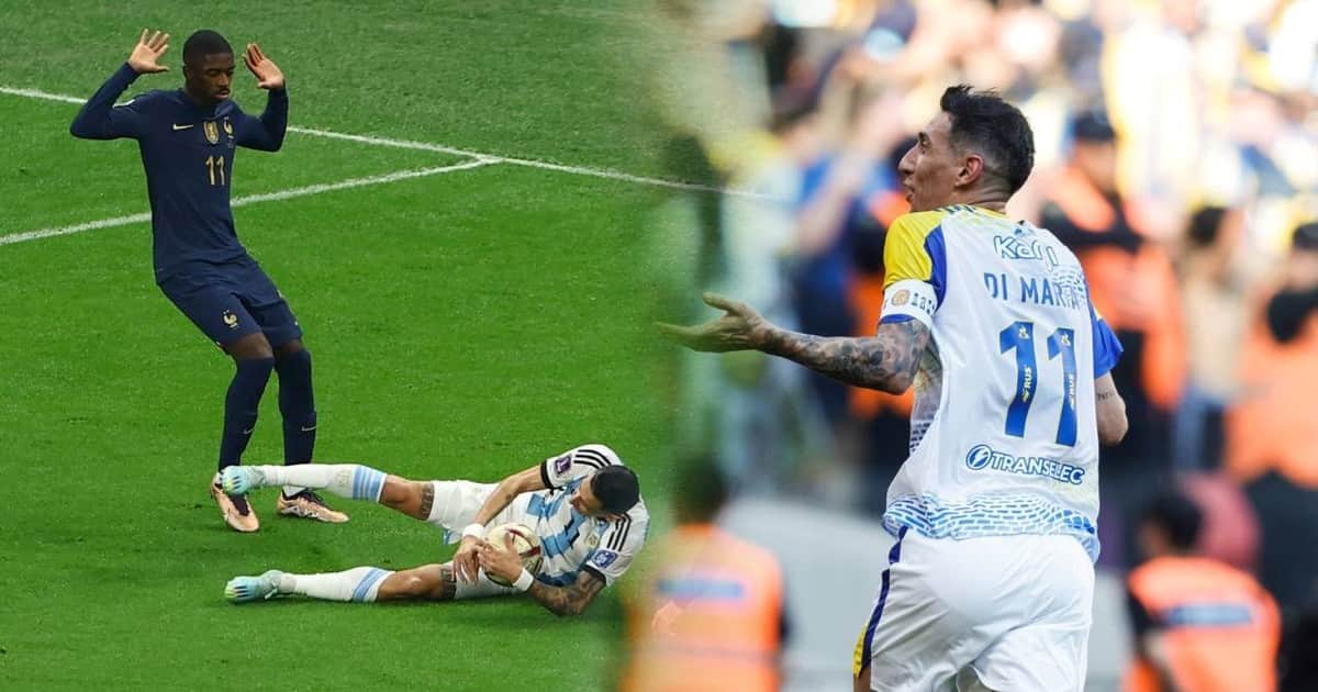 Di María y la comparación del polémico penal a Rosario Central con el de Qatar 2022: "Fue como el de Francia..."