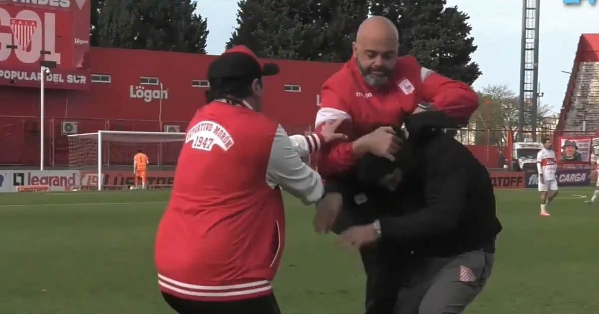 Video: piñas al final de Los Andes - Deportivo Morón