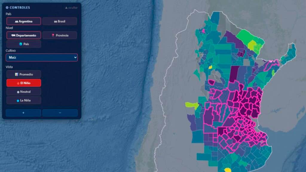 ¿Qué puede pasar con el maíz y la soja si llega El Niño? Una nueva app permite anticiparlo según cada región