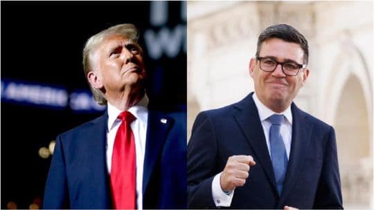 RDC: Donald Trump se reunión con Andy Burnham y habría llegado a un supuesto acuerdo por las Islas Malvinas
