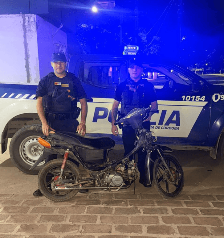 Secuestran una motocicleta en Las Perdices por orden judicial y caño de escape no reglamentario