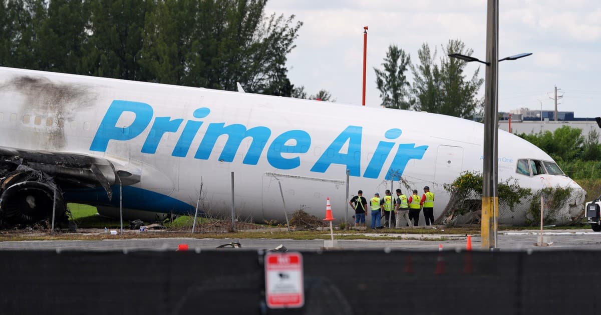 Tragedia del avión de Amazon en Miami: revelan que los cinco muertos iban en una furgoneta de limpieza