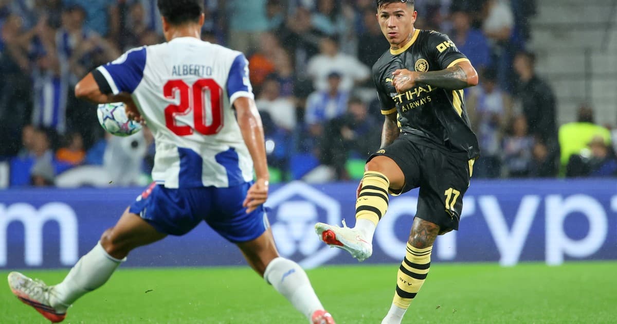 El destacado dato que dejó el debut de Enzo Fernández con el Manchester City en la Champions