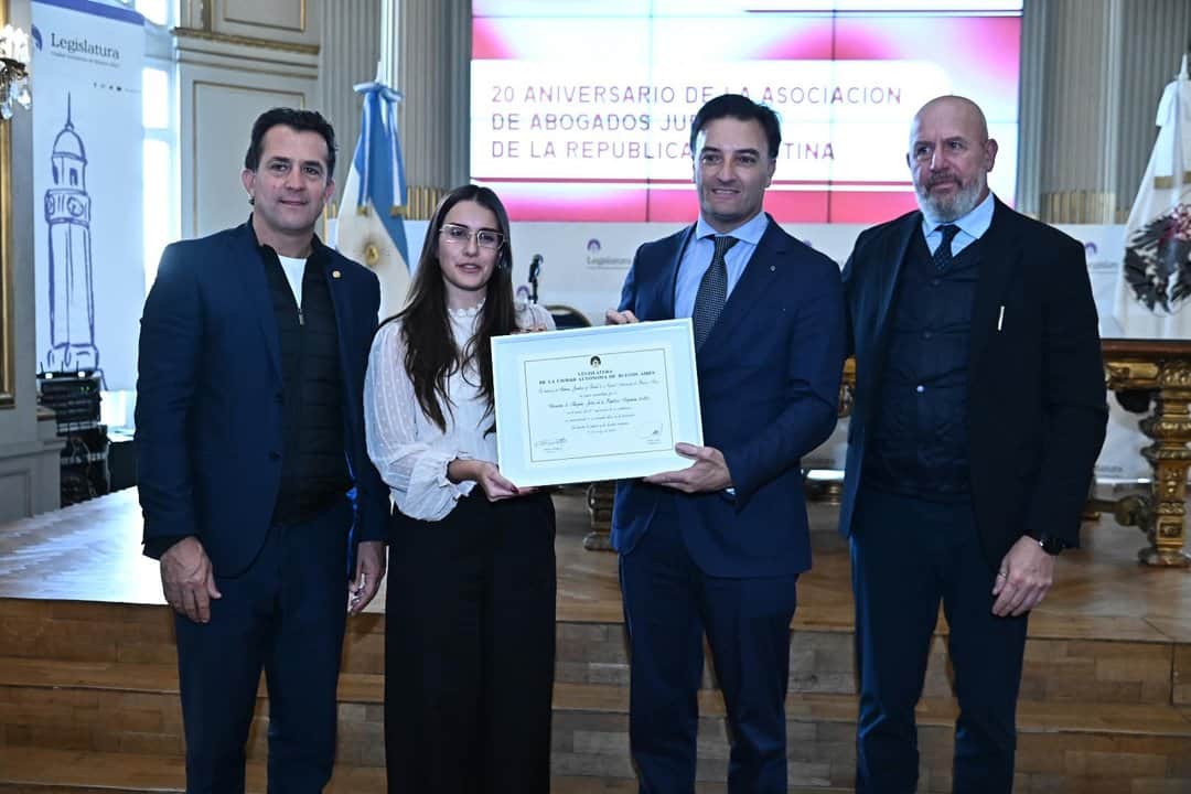 Los abogados judíos celebraron 20 años con una distinción de la Legislatura porteña