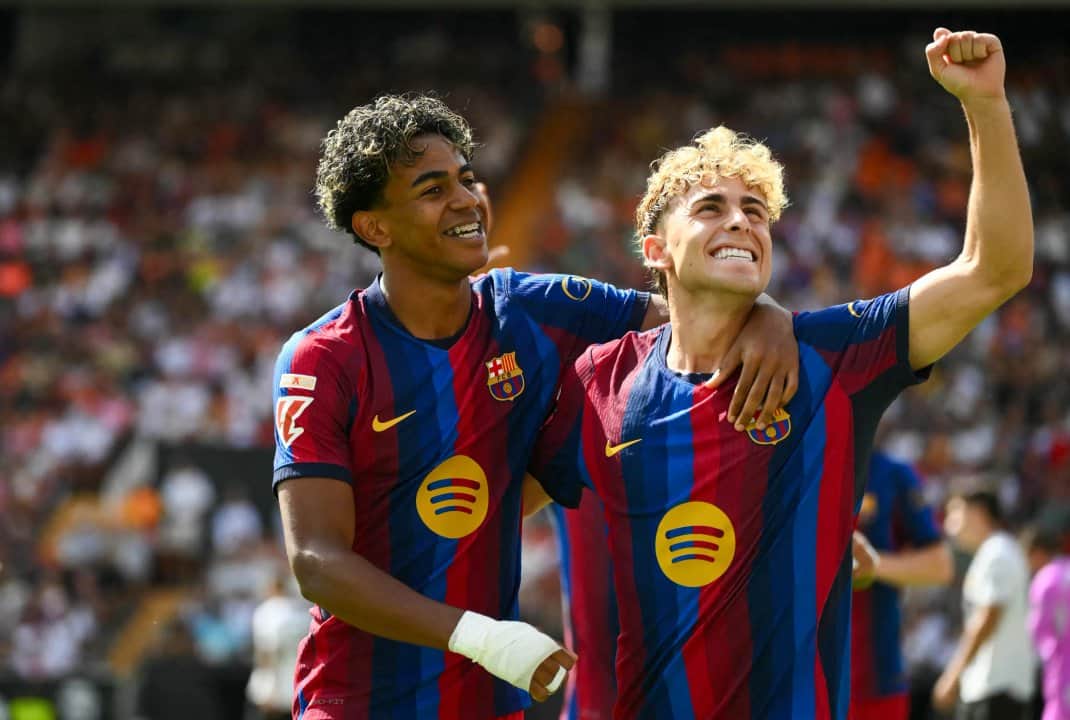 El Barcelona goleó 5-0 al Valencia y sigue con puntaje ideal en LaLiga de España