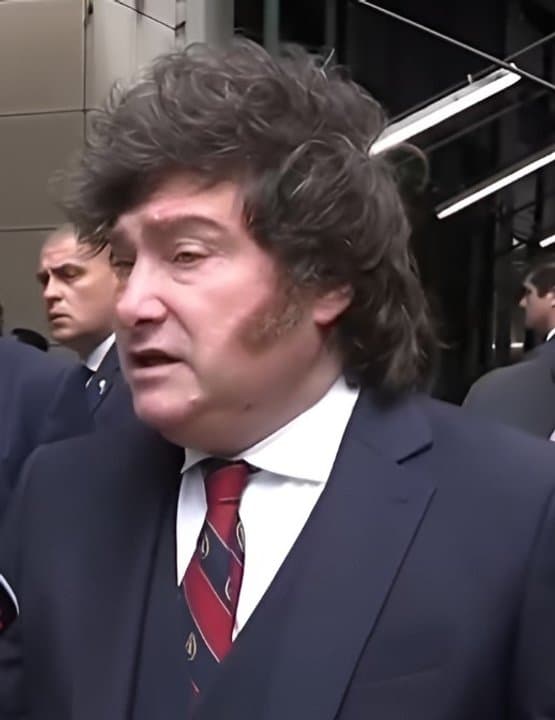 En la Asamblea de la ONU, Milei usó una corbata con la silueta de Adam Smith