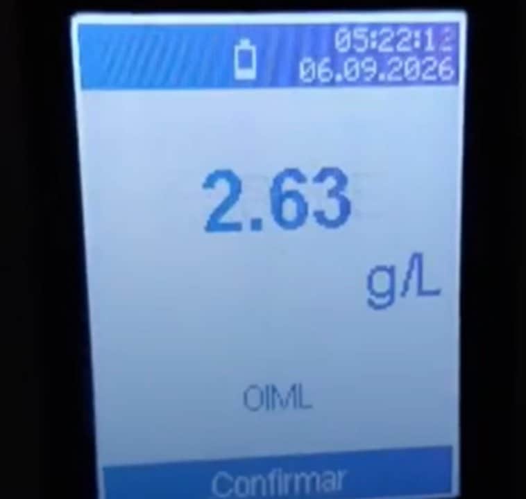 San Juan: un conductor fue detectado con alcoholemia positiva y sin documentación