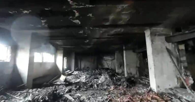 Turquía: el impactante video que registró un dron que ingresó al hotel incendiado donde murieron 76 personas