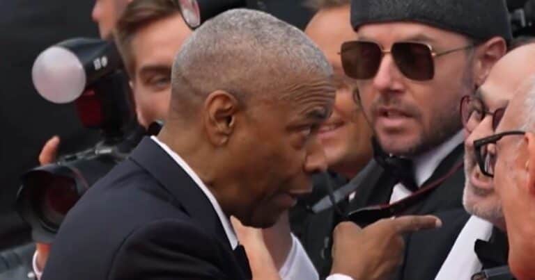 Denzel Washington, descontrolado: casi se va a las manos en la alfombra roja de Cannes