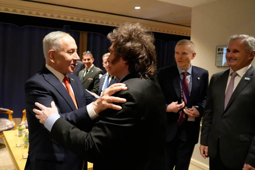 Milei cerró su gira por Nueva York con una reunión con Netanyahu