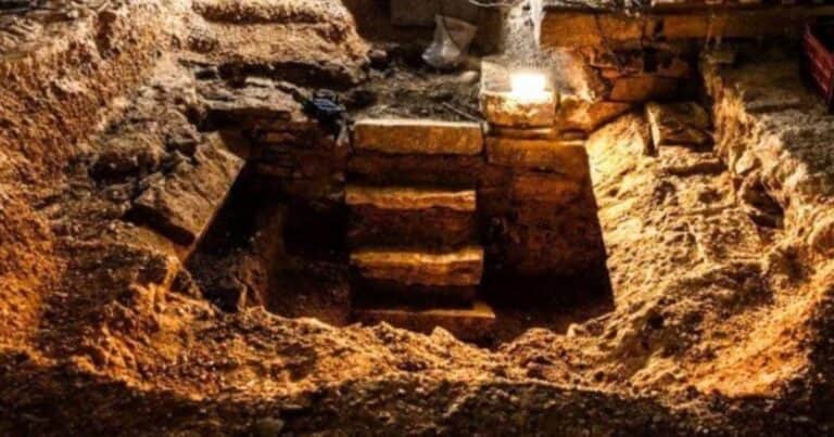 Al final de una escalera olvidada encontraron una bóveda funeraria sellada durante 400 años