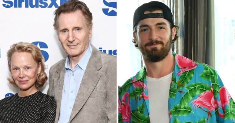 Cómo fue la reacción del hijo de Liam Neeson frente a la relación amorosa de su padre con Pamela Anderson
