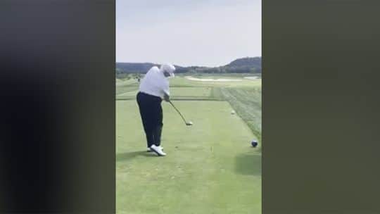 Después de hablar de Malvinas, Trump pasó a temas distendidos: golf y arquitectura...