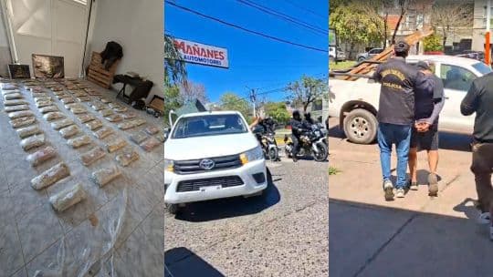 Chaco: ocultaban casi 76 kilos de marihuana en sillones dentro de una concesionaria
