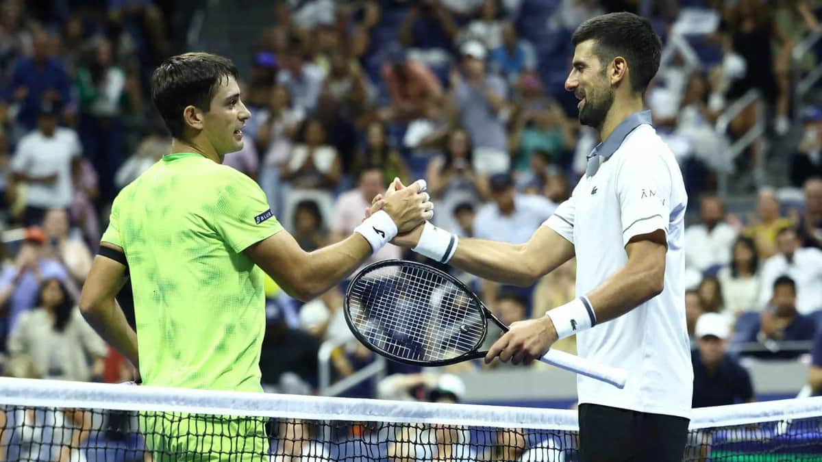 Navone logró la mejor actuación de su carrera y eliminó a Djokovic del US Open