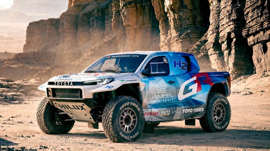 Presentan la primera pickup a hidrógeno para competir en el Dakar