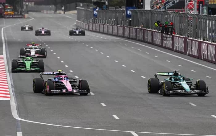 Franco Colapinto sale a pista para disputar el Gran Premio de Azerbaiyán