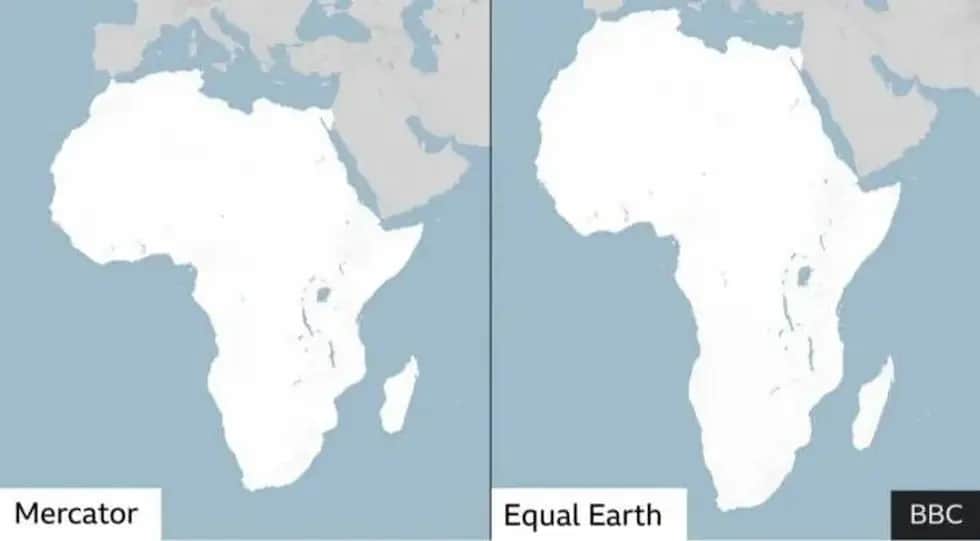 La ONU aprobó un nuevo mapa mundial que busca mostrar el tamaño de los continentes