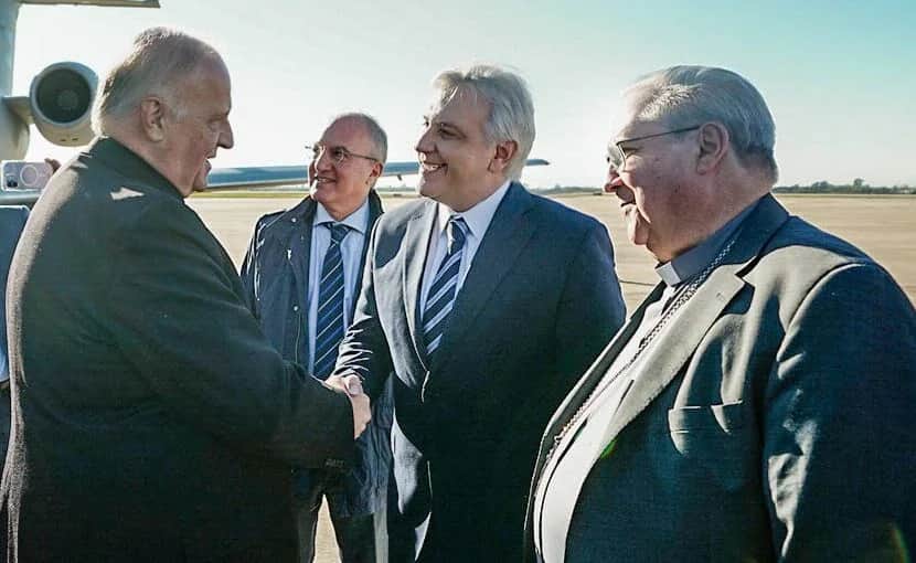 La comitiva del Vaticano llegó a Córdoba para avanzar en la organización de la visita de León XIV