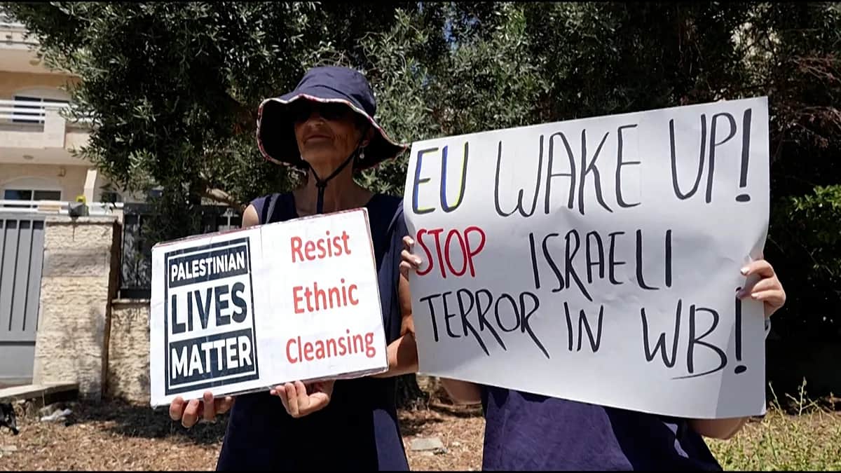 Activistas israelíes instan a la UE en Jerusalén, “el silencio es complicidad” sobre Gaza