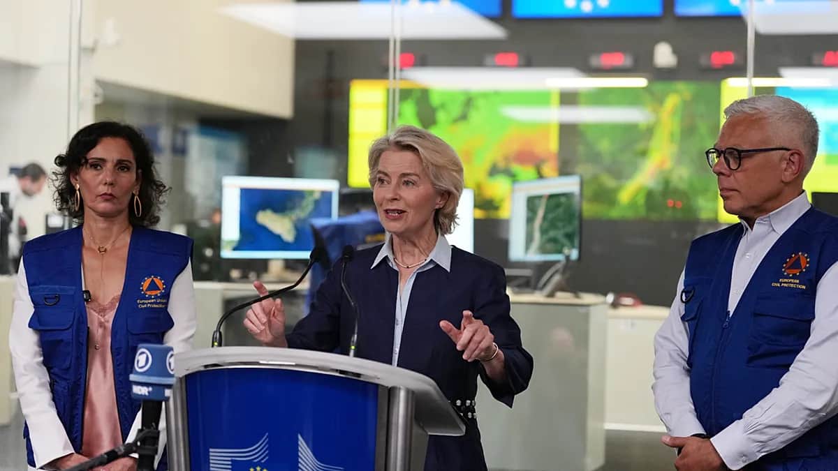 Von der Leyen pide a la UE prepararse para catástrofes cada vez más frecuentes y simultáneas