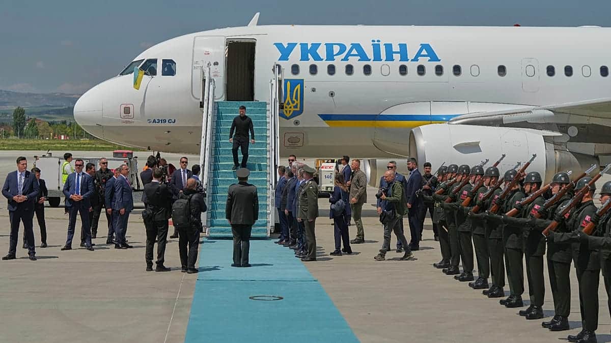 El avión de Zelenski estuvo a punto de ser alcanzado por un dron ruso al despegar de Moldavia
