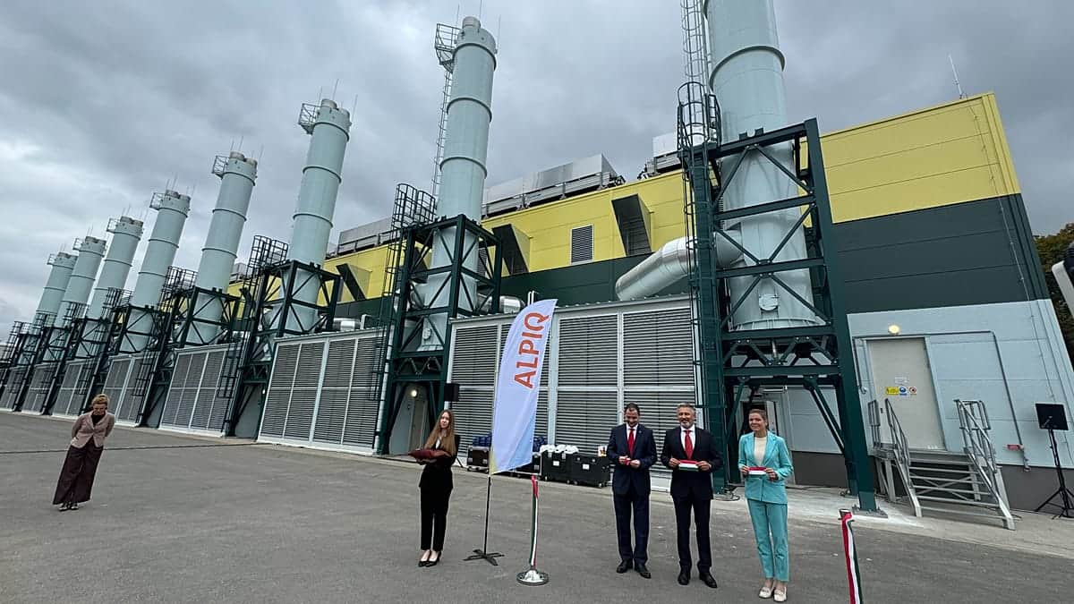 Inauguran una central híbrida ecológica de Alpiq en Budapest