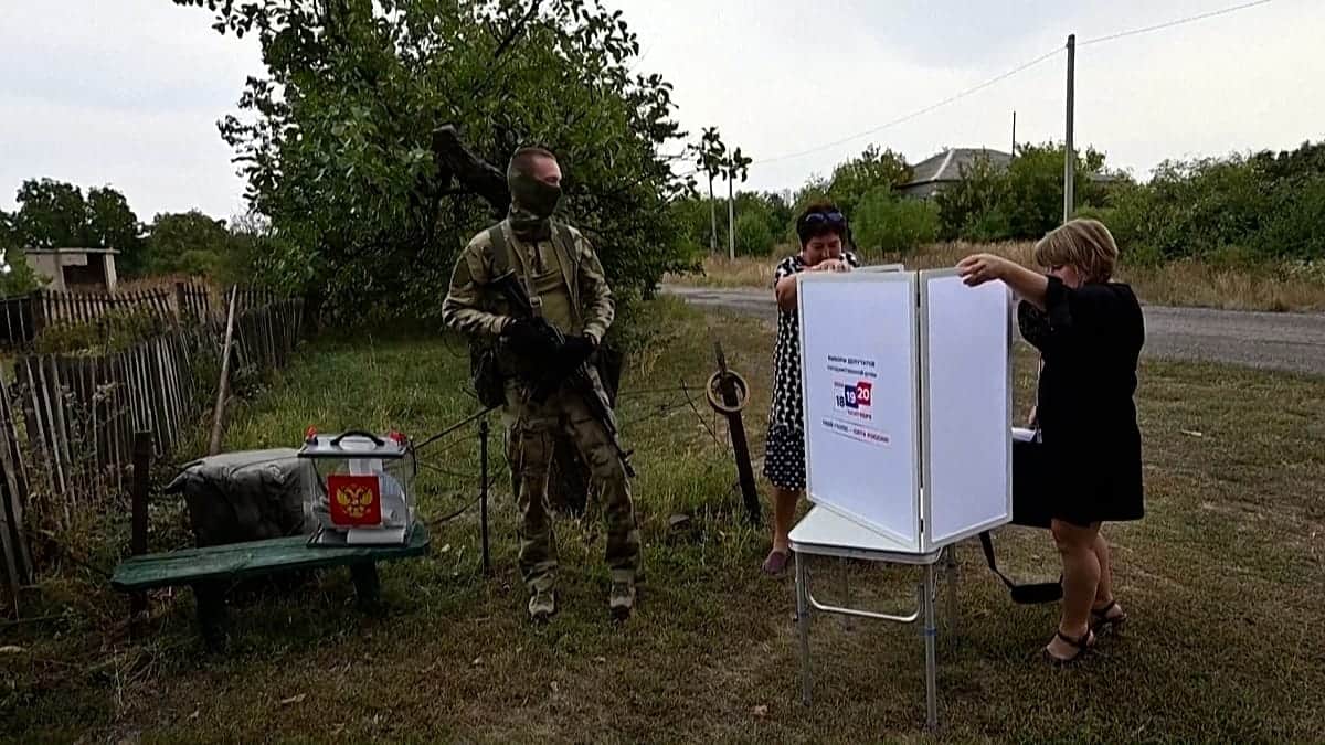 Rusia organiza votación anticipada en la Ucrania ocupada antes de las elecciones nacionales